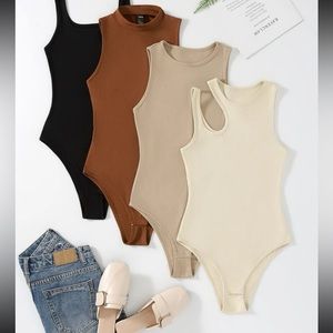 Shein Womens Fall Multi Bodysuits (Black Not Included) Size 3X